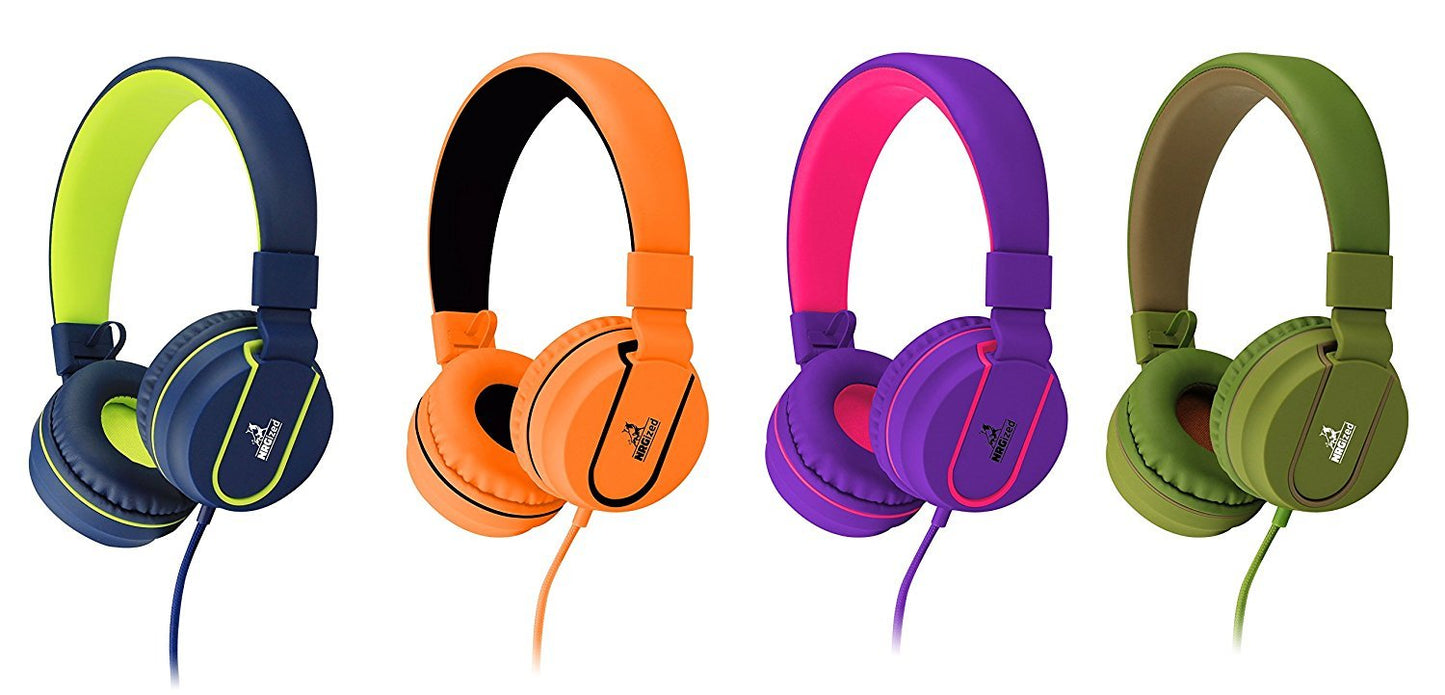 ARTIX Pack of 60 Wired Kids Headphones for School (Lavender), Microphone & Volume Control - Bulk Classroom Headphones with Mic, Teens Corded Head Phones for Laptop, Chromebook, Tablet 3.5mm Aux Cord