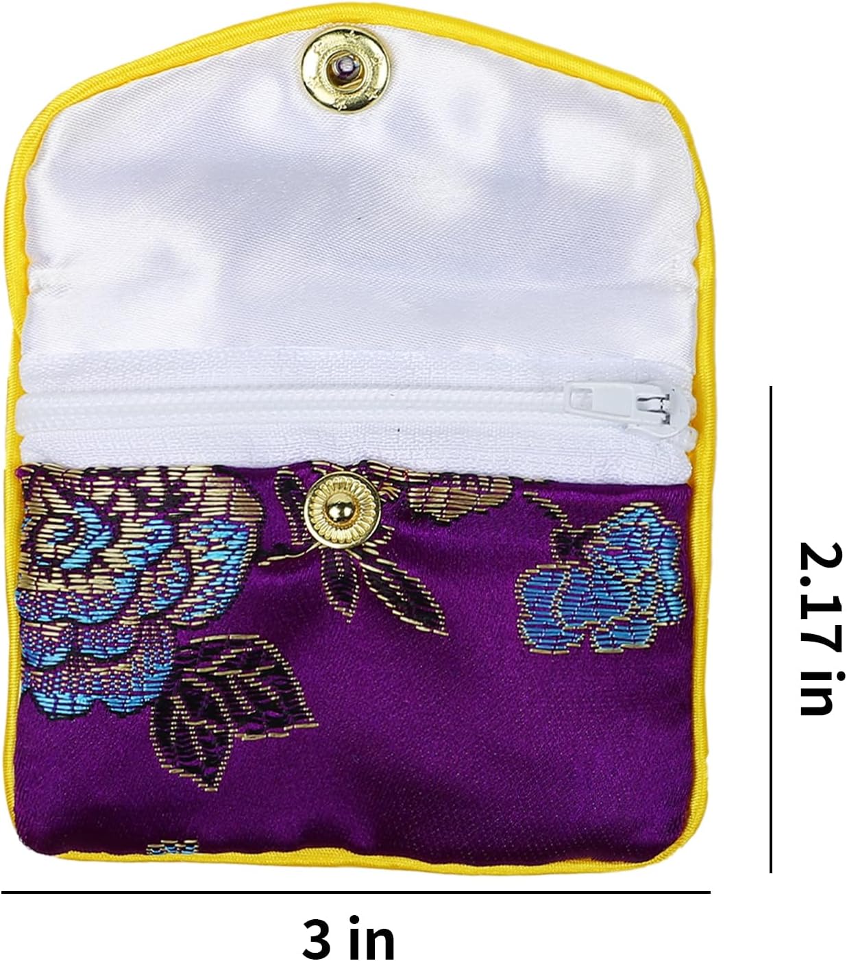 MorTime Jewellery Jewelry Silk Purse Pouch Gift Bags, Multiple Colors, Pack of 12 (Small)