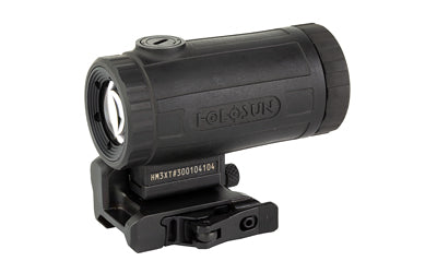 Holosun Technologies HM3X | 3X Magnifier | Titanium | Black Finish | Quick Release Side Flip Mount | Absolute or Lower 1/3 Co-witness