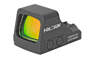 Holosun Technologies 407K-X2 | Red Dot | 6 MOA Dot | Black Color | Side Battery HS407K X2