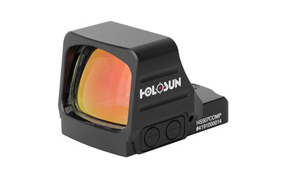 Holosun Technologies 507COMP | Green Dot | Open Pistol Sight | 2 MOA Dot | 1X Magnification | Anodized Finish | Black