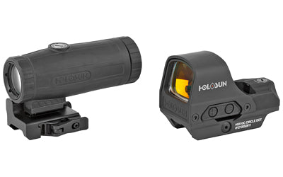 Holosun Technologies HS510C Open Reflex Circle Red Dot Sight and HM3X Magnifier Combo Pack | Hard Case