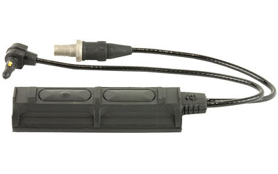 Surefire Remote Dual Switch for Weaponlights | ATPIAL Laser Device | 7" Cable | Fits Millennium Universal | Classic Universal | Scout Light | and X-Series with XT Socket | Momentary-On Pressure Pad and Constant-On Press Switch | 2 Plugs | Black