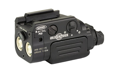 Surefire | Rechargeable Weapon Light w/Laser | Fits Pistol and Picatinny Rails | 800 Lumens | Green Laser | Anodized Finish | Black XR2-A-GN