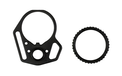 Strike Industries Black | Multi-Function End Plate With Anti-Rotation Castle Nut | Fits AR-15