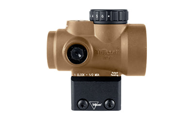 Trijicon MRO SD | Green Dot | 25mm Objective | 2 MOA Dot | Anodized Finish | Coyote Brown | Full Co-Witness Mount