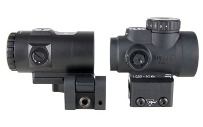 Trijicon MRO SD Combo | Red Dot with 3X Magnifier | 25mm Objective | 2 MOA Dot | Matte Finish | Black | Full Co-Witness Mount