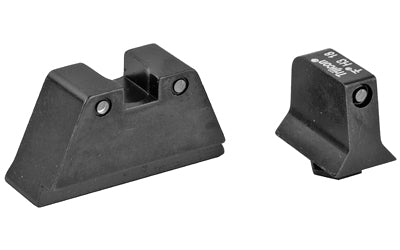 Trijicon Bright & Tough | Sight | Suppressor Set | Fits GLOCK 20/21/29/30/41 (including S and SF variants) | Black Front/Black Rear with Green Lamps