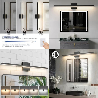 LED Vanity Light for Bathroom, 5CCT Dimmable Bathroom Light Fixture Over Mirror, Modern Vanity Lightg Bar, Bath Wall Light for