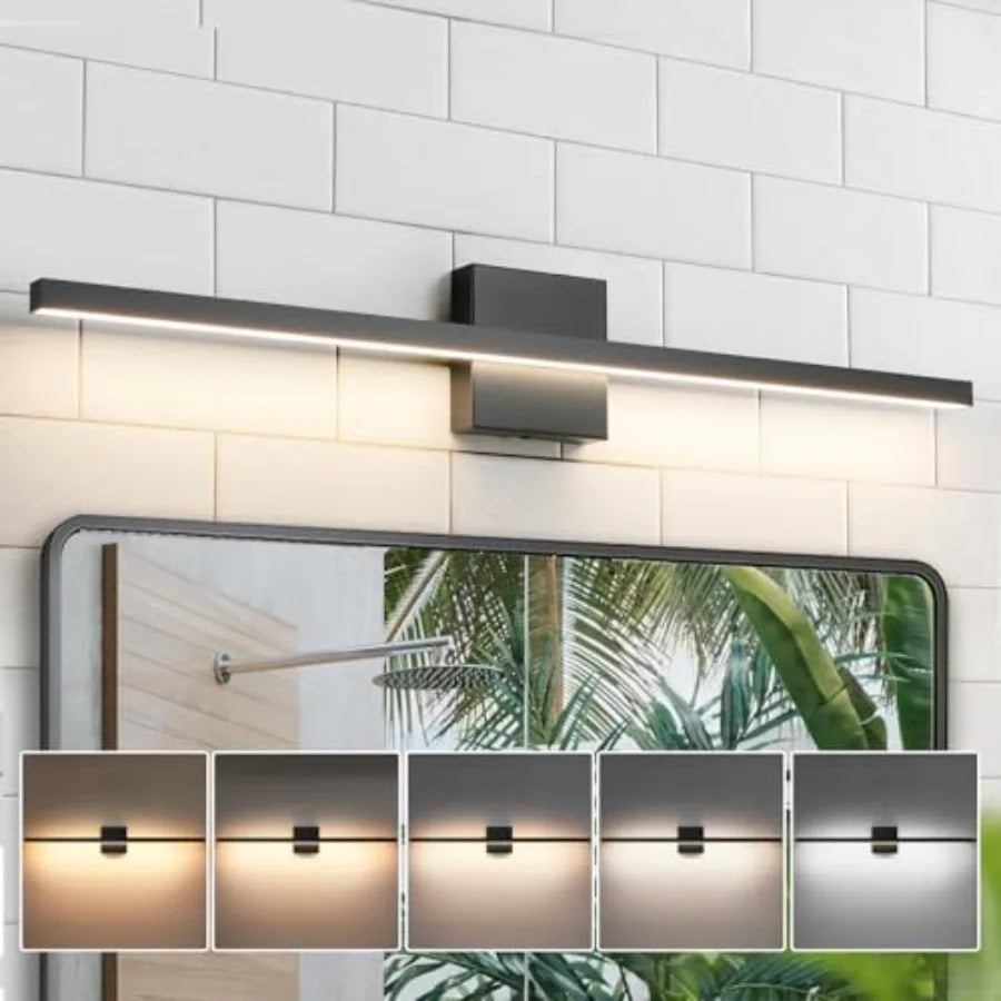 LED Vanity Light for Bathroom, 5CCT Dimmable Bathroom Light Fixture Over Mirror, Modern Vanity Lightg Bar, Bath Wall Light for