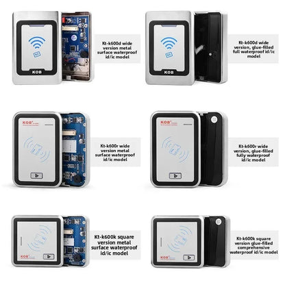 KOB outdoor ID/IC card swiping metal waterproof access control system outdoor host WG26 access control reader head