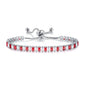 Black Iced Out Crystal Tennis Bracelets For Men Women Rectangle Zirconia Adjustable Chain on Hand Hip Hop Hippie Jewelry DZH051