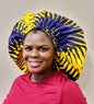 Duma Mbili XL Silk Lined African Print Bonnet