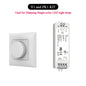 LED Dimmer 12V 24V Rotary Panel RF Remote Controller Single Color LED Strip Dimming Kit Wireless 2.4G Remote Control Push Switch
