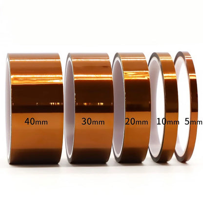 Gold Finger High Temp Heat Resistant Tapes Polyimide Adhesive Battery Wire Insulation Antistatic Circuit Board Protection Tape