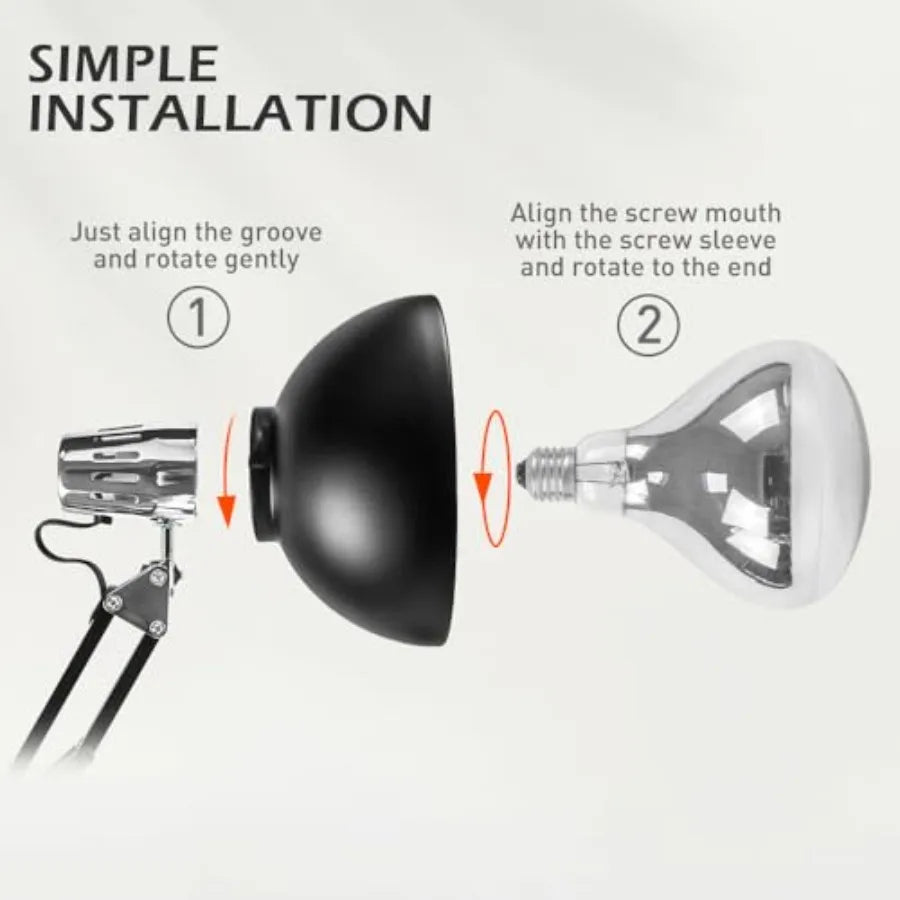 Heating Lamp for Candy Making Black Silver Plated Afable Candy Heater for Beginners in Sugar Art, Baking, and Confectionery