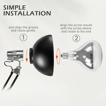 Heating Lamp for Candy Making Black Silver Plated Afable Candy Heater for Beginners in Sugar Art, Baking, and Confectionery