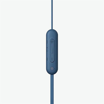 Sony WI-C100 Wireless in-Ear Bluetooth Headphones with Built-in Microphone, Black | Up to 25-Hr Battery, Sbc and Aac, Dsee, IPX4 Splash-Resistant, USB-C Charging, Built-in Mic, 20 G