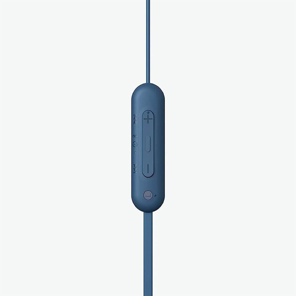 Sony WI-C100 Wireless in-Ear Bluetooth Headphones with Built-in Microphone, Black | Up to 25-Hr Battery, Sbc and Aac, Dsee, IPX4 Splash-Resistant, USB-C Charging, Built-in Mic, 20 G