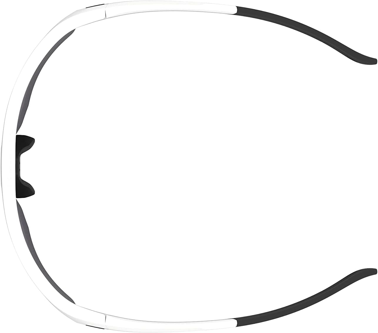 Under Armour Men's Playmaker Wrap Sunglasses, Matte White/Black, 72mm, 10mm
