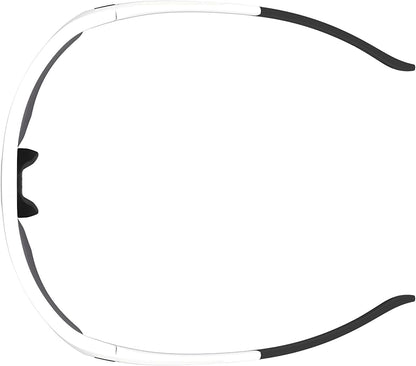 Under Armour Men's Playmaker Wrap Sunglasses, Matte White/Black, 72mm, 10mm