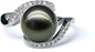 NONNYL Gifts for Wife Anniversary Tahitian Black Pearl Rings for Women-Mothers Day Gifts for Mom Girlfriend-Birthday Christmas Valentine's Day Gift for Her Jewelry