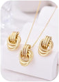 Gold Knot Pendant Necklace for Women Gold Statement Geometric Necklace Dainty Link Choker Necklace Trendy Jewelry Accessories