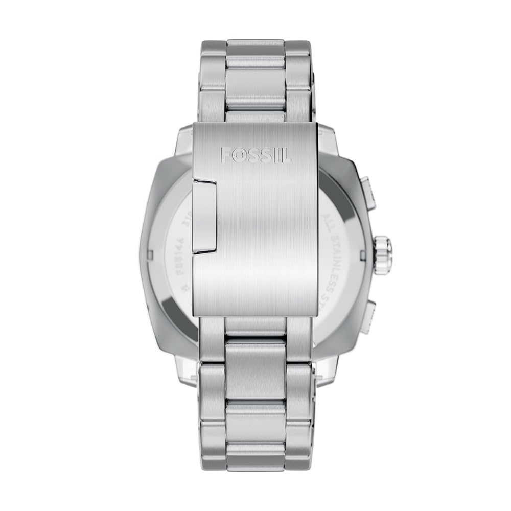 Fossil Men's Watch, Machine Stainless Steel Chronograph Watch for Men