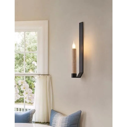 21.6-inch Modern Linear Wall Sconce Alabaster Natural Marble Light Fixture Art Deco Black Minimalist LED Wall Lighting for Livi