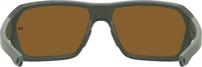 UA Recon Square Sunglasses, Baroque Green Frame w/ Polarized Brown HC Lenses (1374558)