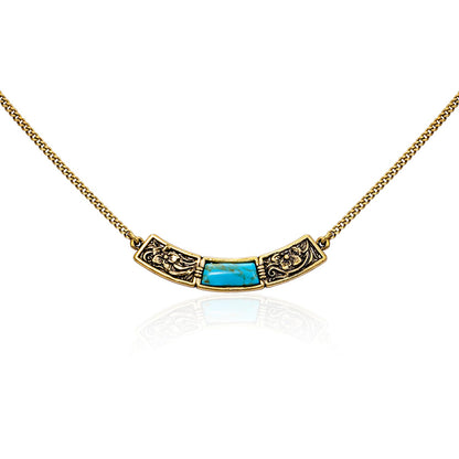 Wrangler Couture Turquoise Jewelry for Women, Western Jewelry Necklace | 14K Gold & Silver Plating, Silver Jewelry Necklace, Country Jewelry with Gift Box