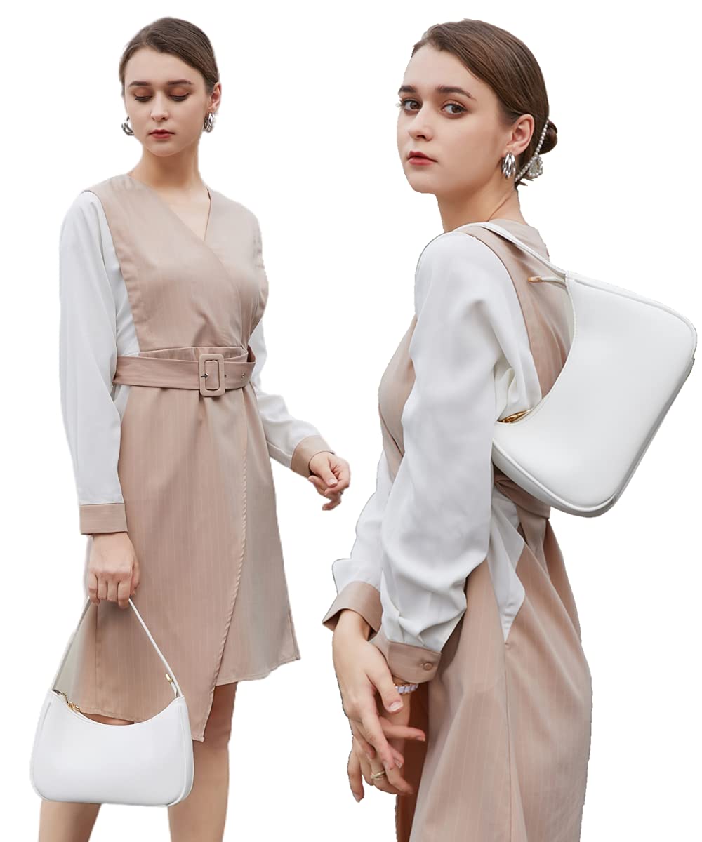 CYHTWSDJ Shoulder Bags for Women, Cute Hobo Tote Handbag Mini Clutch Purse with Zipper Closure
