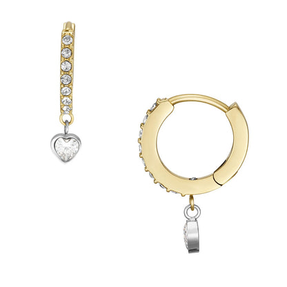 Fossil Women's Stainless Steel Dangle/Drop or Hoop Earrings for Women