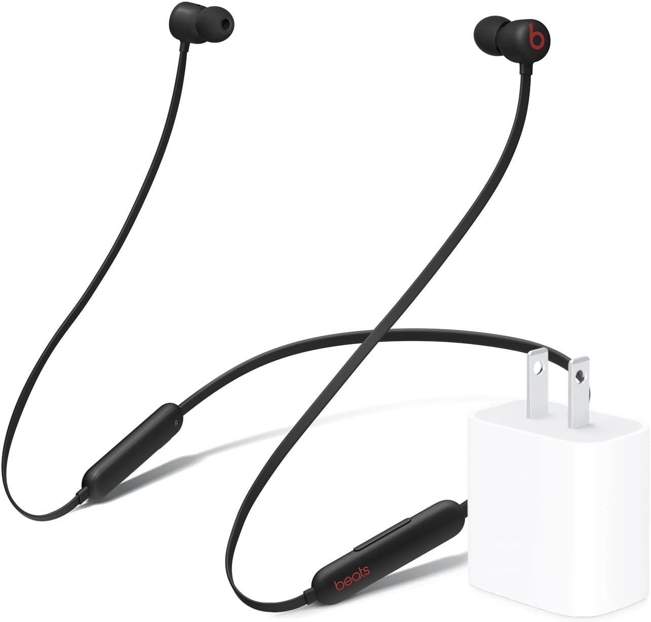 Beats Flex Wireless Earbuds - Apple W1 Headphone Chip, Magnetic Earphones, Class 1 Bluetooth, 12 Hours of Listening Time, Built-in Microphone - Black