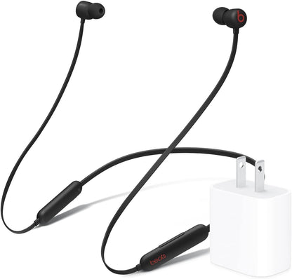Beats Flex Wireless Earbuds - Apple W1 Headphone Chip, Magnetic Earphones, Class 1 Bluetooth, 12 Hours of Listening Time, Built-in Microphone - Black