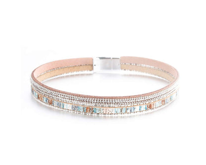 Fesciory Leather Wrap Bracelets for Women, Boho Western Layered Jewelry | Layered leather cuff bracelets, Easy on and off, Boho western style, Daily wear, Gift for women
