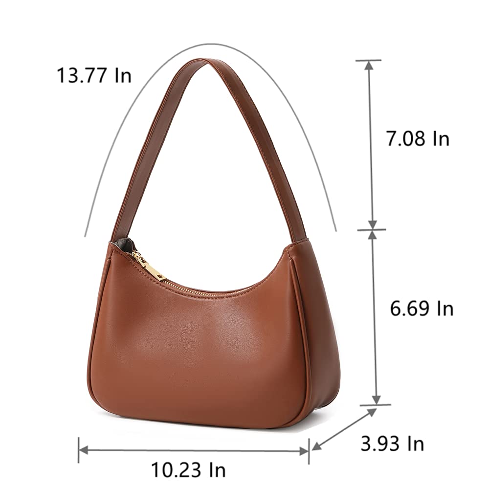 CYHTWSDJ Shoulder Bags for Women, Cute Hobo Tote Handbag Mini Clutch Purse with Zipper Closure