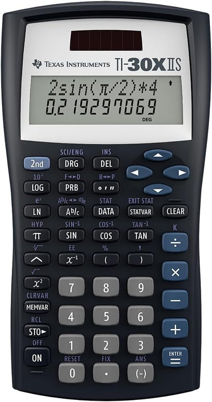 TI-30XIIS Scientific Calculator, Black