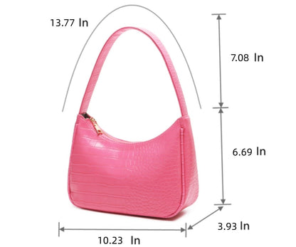 CYHTWSDJ Shoulder Bags for Women, Cute Hobo Tote Handbag Mini Clutch Purse with Zipper Closure