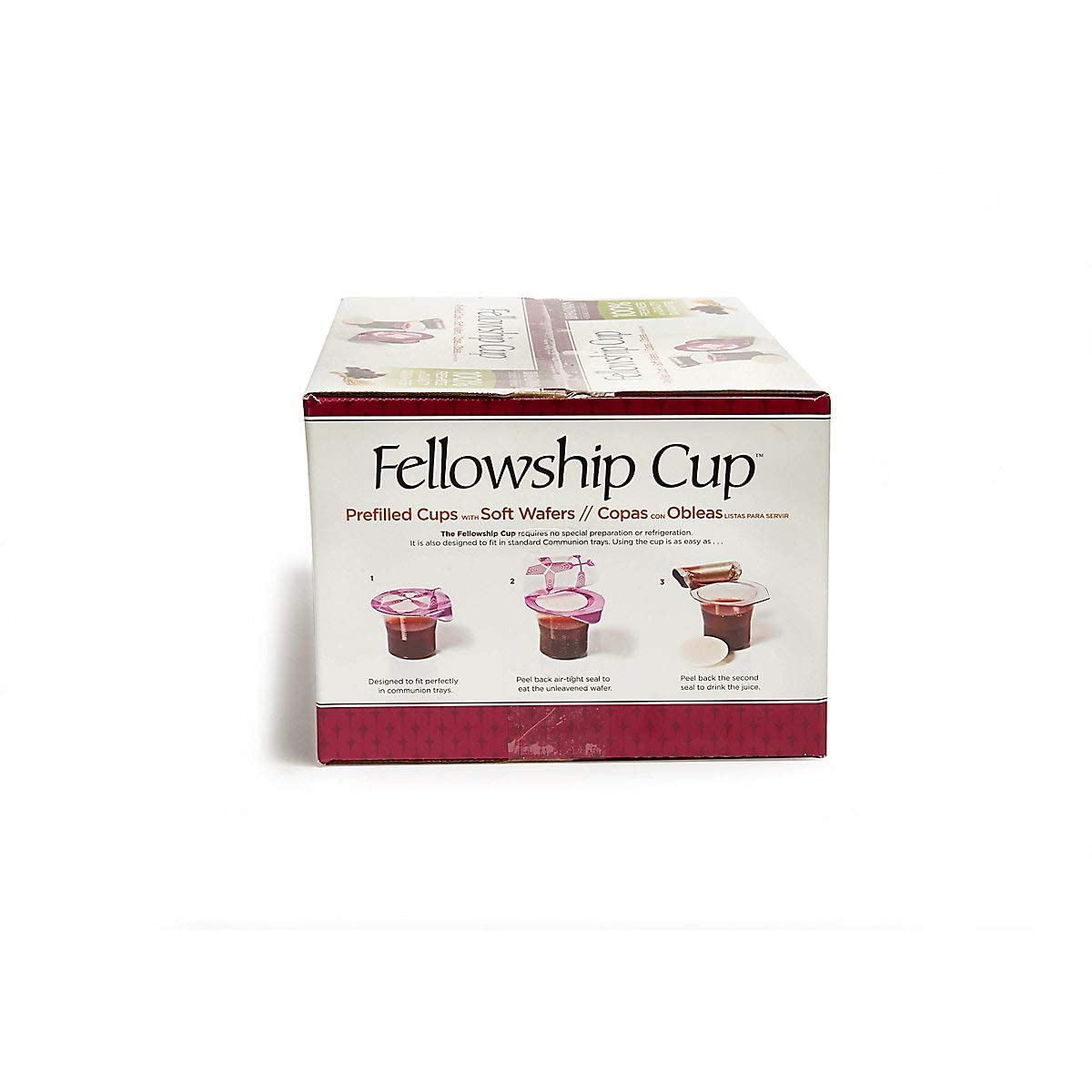 BROADMAN CHURCH SUPPLIES Pre-filled Communion Fellowship Cup, Juice and Wafer Set, 100 Count