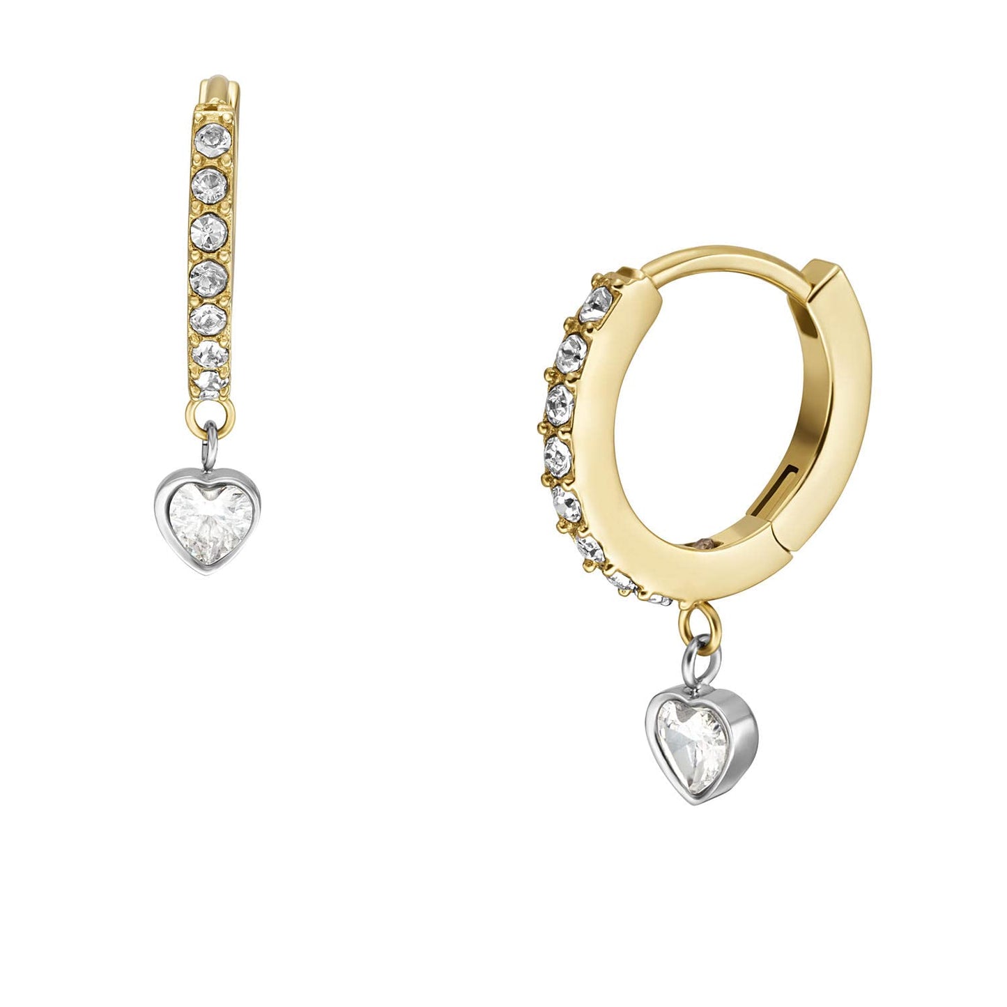 Fossil Women's Stainless Steel Dangle/Drop or Hoop Earrings for Women