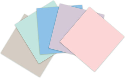 Post-it 100% Recycled Super Sticky Notes, 3 x 3 in, Pastels, 5 Pads | School Supplies and Office Products, 2X the Sticking Power