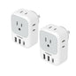 TESSAN 2 Pack European Travel Plug Adapter, Europe Power Converter
