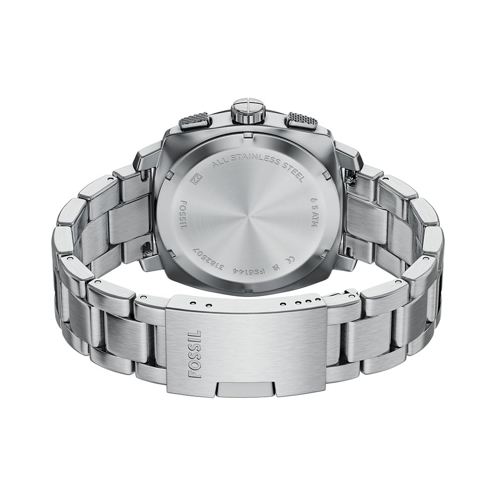 Fossil Men's Watch, Machine Stainless Steel Chronograph Watch for Men