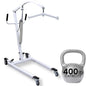 Vive Hydraulic Patient Lift for Home Use with Sling - Portable, Medical Patient Transfer Lift System - Sit to Stand Lift Assist for Elderly - Floor & Fall Elderly Lift - for Car, Wheelchair & Bed