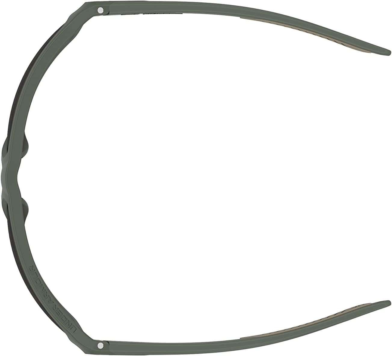 UA Recon Square Sunglasses, Baroque Green Frame w/ Polarized Brown HC Lenses (1374558)