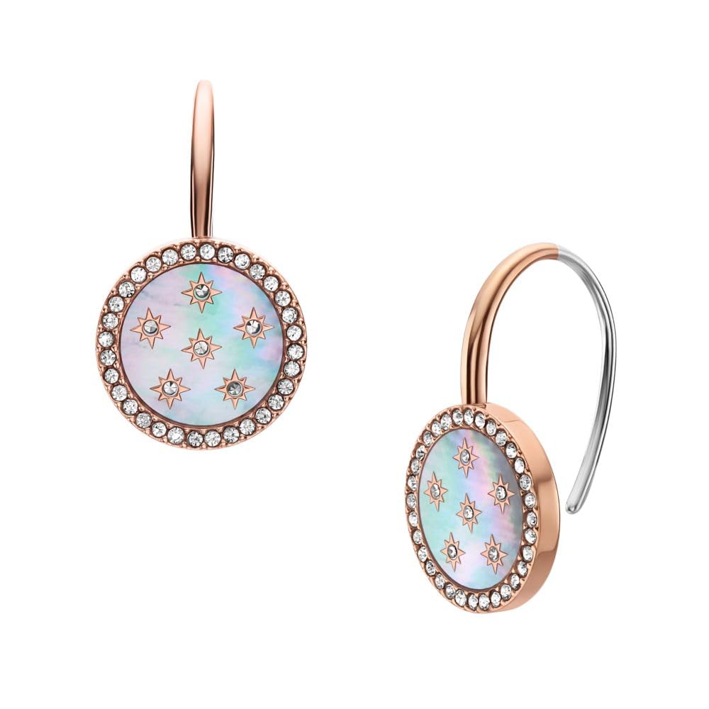 Fossil Women's Stainless Steel Dangle/Drop or Hoop Earrings for Women