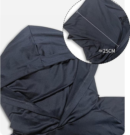 ADHOWBEW Fishing Shirt with Hood Cooling Hoodies Hooded Shirt Uv Casual Summer UPF 50+ Uv Rash Guard 2025