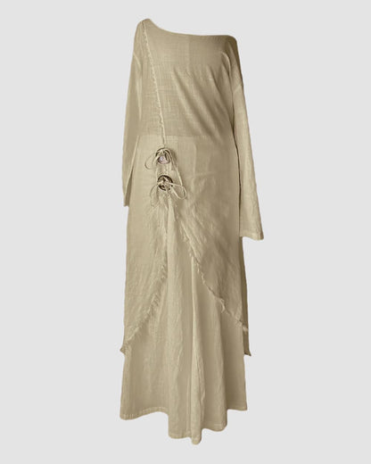 CHICME Women's Linen 2 Piece Vacation Set Cold Shoulder Wide Leg Pants | Lightweight Linen-Blend Fabric. Cold Shoulder Design. Perfect for Vacations, Travel, and Everyday Wear.
