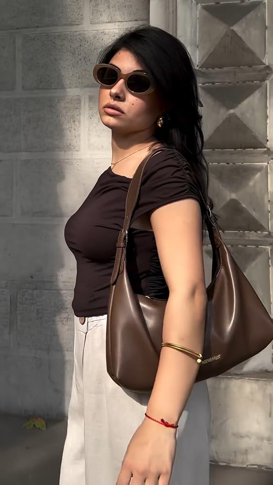 Montana West MEDIUM Shoulder Purses for Women Crescent Hobo Bags Trendy Purses